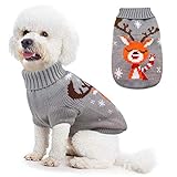 Idepet - Jersey para Perro, diseño de Reno, Navidad, Ropa para Gato, Perro,...