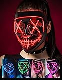 AnanBros Mascara LED Halloween, la Purga Mascara LED, Halloween Purge Mask 3...