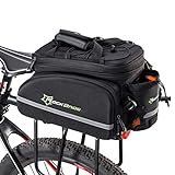 ROCKBROS Bolsa Asiento Trasero de Bicicleta para Portaequipajes Alforja...