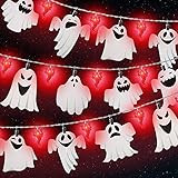 Decoración de Luces de Cadena de Halloween Luces de Cuerda de Fantasma...