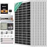 ECO-WORTHY Kit Panel Solar 1700W 6KWh/Día, Placa Solar Sistema para Casa: 10pcs...