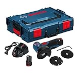 Bosch GWS 12V-76 Professional - Amoladora angular a batería con accesorios...