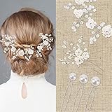 Icyant Crystal - 5 piezas de accesorios para el cabello de novia para mujer,...
