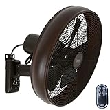 LUCCI AIR Breeze Ventilador de Pared con Mando a Distancia, Oil Rubbed Bronze