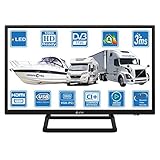 Camping Car Caravane Barco 12 V 24 pulgadas LED HD TV digital DVB-T2/C TDT HD TV...