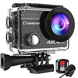 Crosstour CT8500 Cámara Deportiva 4K Wi-Fi 20MP (Cámara de Accion Acuatica de...