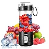 TOPESCT Batidora portátil, mezclador personal de frutas recargable con USB,...