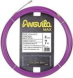 Anguila Max - Guía Pasacables Cordón Acero + Nylon, 7 m, Diámetro 4 mm,...