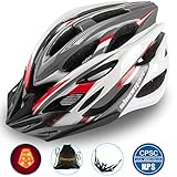 Shinmax Casco Especializado de la Bici con la luz Seguridad Casco Ciclo...