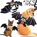 CoKu Disfraces de Halloween para Mascotas, Disfraz de Perro de Murciélago/Alas...