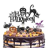 37 piezas de decoración para tarta de Halloween con forma de bruja fantasma...
