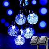 Chennyfun Guirnaldas Led Luces Solar, Exteriores 11m 60 LED 8 Modos Cadena de...