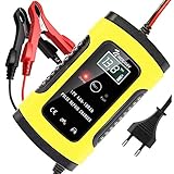 NWOUIIAY Cargador de Batería Coche Mantenimiento Automático Inteligente 6A 12V...