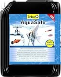 Tetra AquaSafe para Agua de Acuario Natural y Apta para Peces, Neutraliza las...