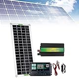 PEALOV Paneles Solares Para Casa Kit Completo,Panel Solar De 20 W+Inversor Solar...
