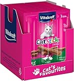 Vitakraft Snack para gatos Cat Stick, pato y conejo (20 unidades, 3 unidades)