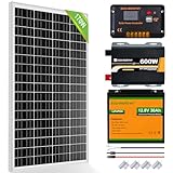 ECO-WORTHY 170W 12V Kit Placa Solar Autoconsumo Sistema Completo: Panel Solar...