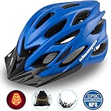 Shinmax Casco Especializado de la Bici con la luz Seguridad Casco Ciclo...