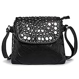 LaRechor Bolso Bandolera Mujer con Remache - Elegante Bolso de Hombro - Bolsa de...