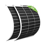 ECO-WORTHY 2 Paneles Solares Flexibles 130W 12V Placa Solar Flexible...