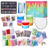 THE TWIDDLERS 100 Piezas DIY Slime Kit Set - Dijes Slime Charms, Purpurina,...