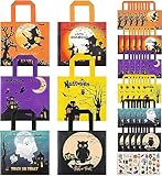 Bolsas de golosinas de Halloween para fiestas, 24 bolsas impermeables para...